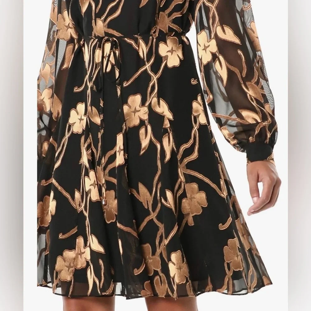 TOMMY HILFIGER Black Long Sleeved Dress 4 - Picture 2 of 12